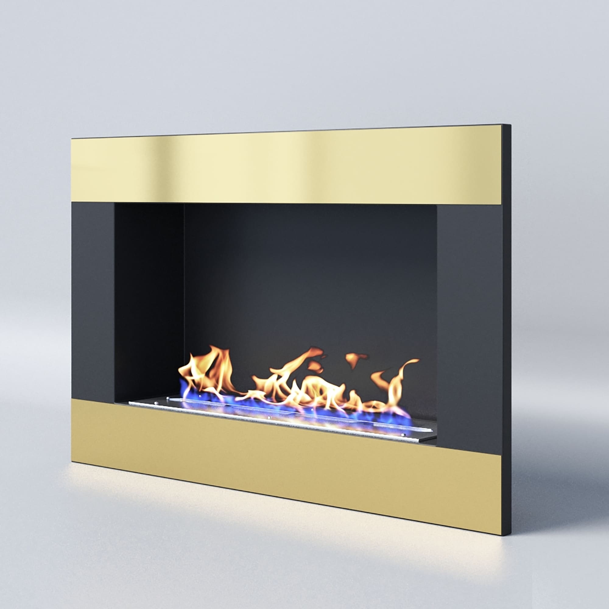 Биокамин "Русский огонь" Голд 800V встраиваемый (высота 500мм.) с защитным стеклом по цене 35 850 руб.