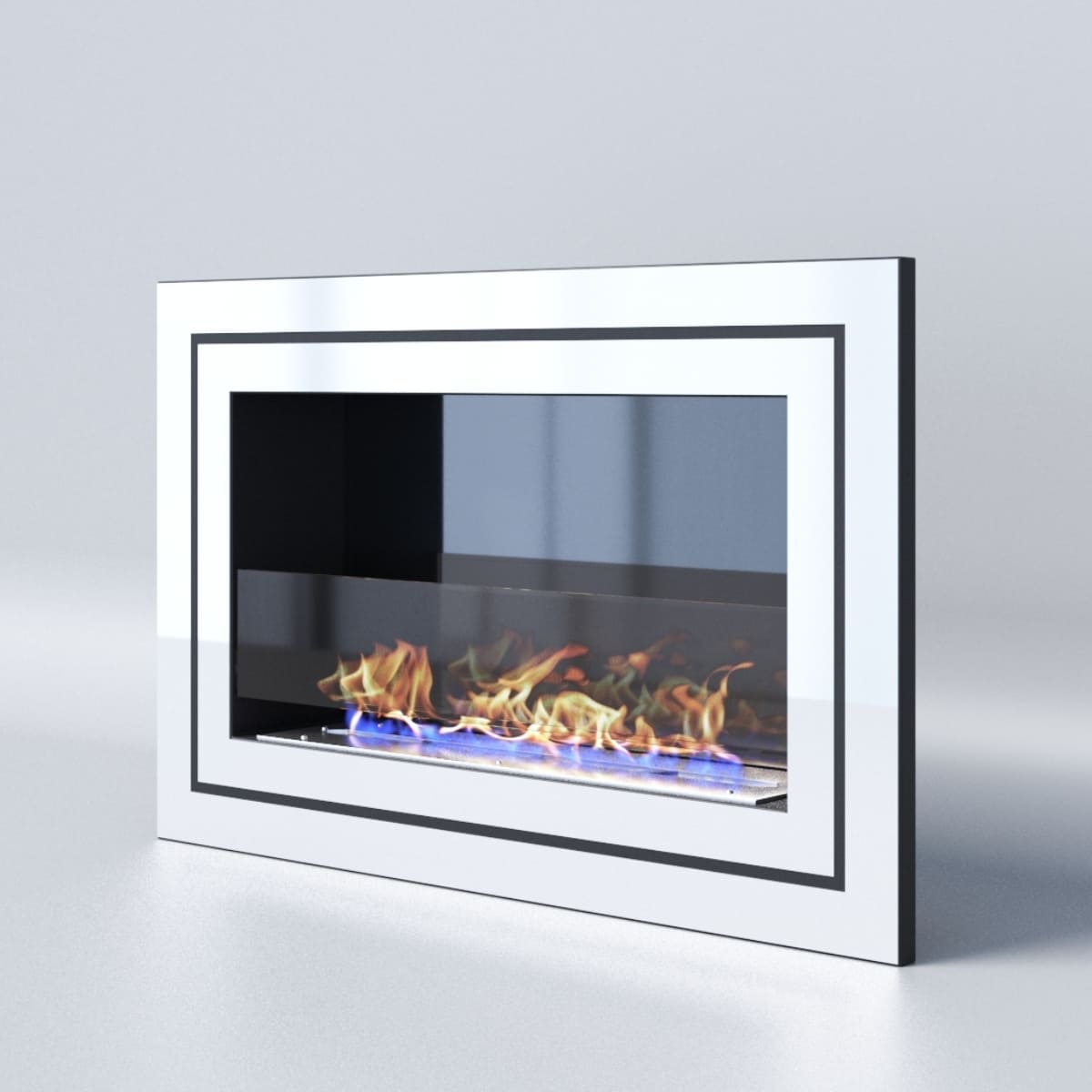 Биокамин "Русский огонь" Стенли 800V встраиваемый (высота 500мм.) с декоративным стеклом (стемалитом) по цене 36 600 руб.