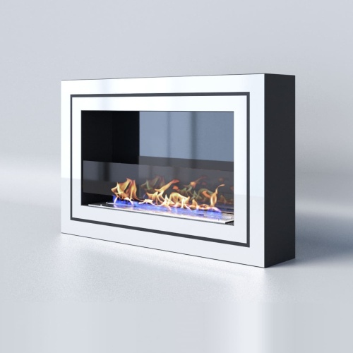 Биокамин "Русский огонь" Стенли 800N настенный (высота 500мм.) с защитным стеклом