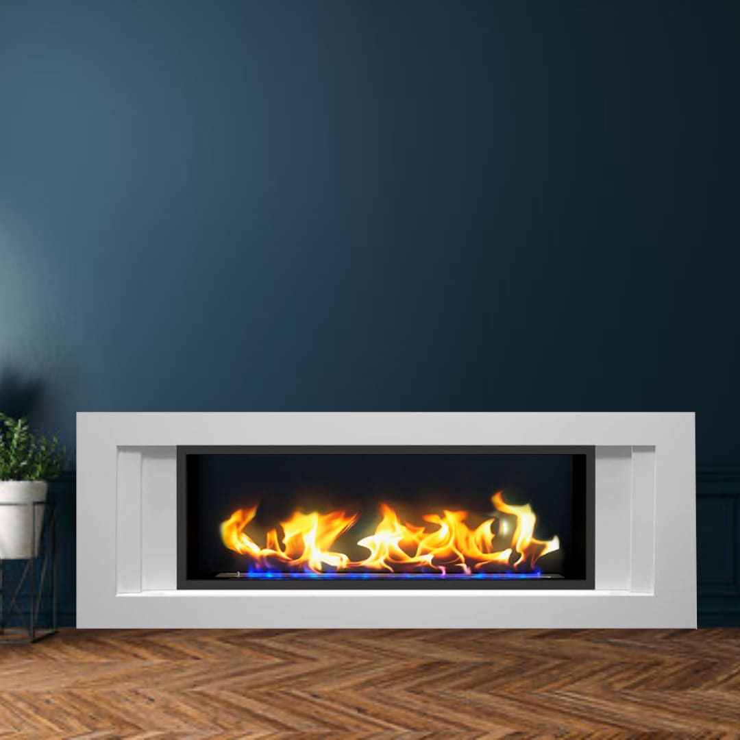 Биокамин в линейном портале "Русский огонь" Лайн с защитным стеклом по цене 98 600 руб.