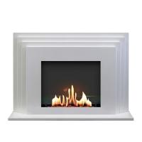 Биокамин в портале SteelHeat Amsterdam, стекло