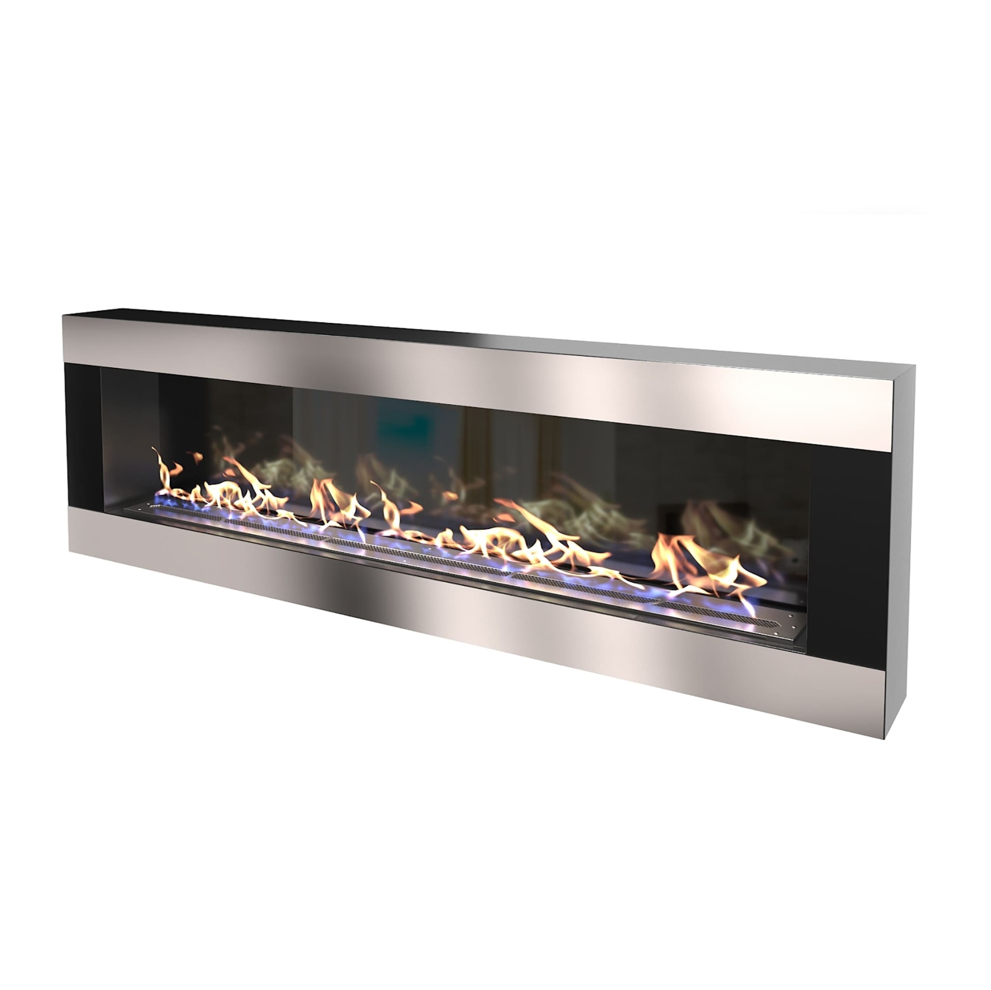 Биокамин "Русский огонь" Модерн 1500N настенный с декоративным стеклом (стемалитом) по цене 60 650 руб.