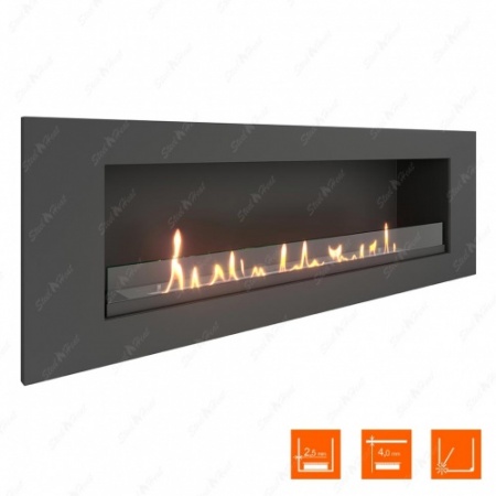 Биокамин SteelHeat LONG 1200 XL стекло по цене 41 904 руб.