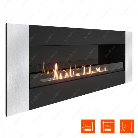 Биокамин SteelHeat GRAND-V 1200 стекло + стемалит по цене 58 170 руб.